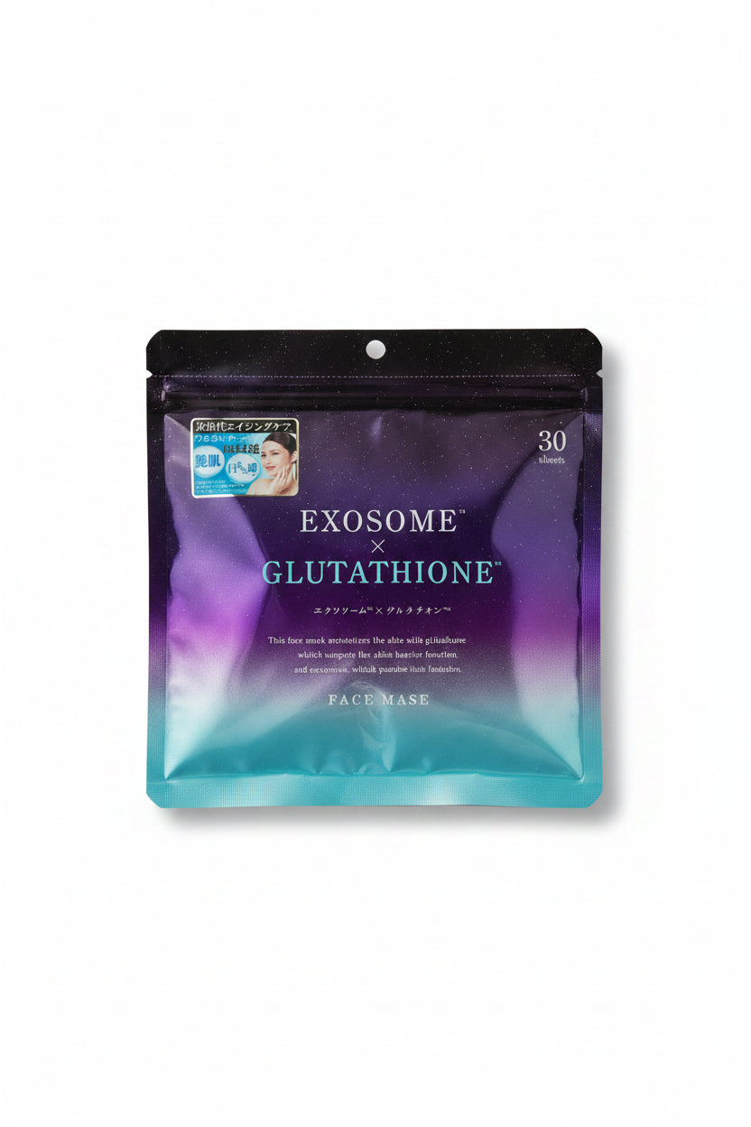 EXOSOME x GLUTATHIONE Face Mask – 30 Sheets