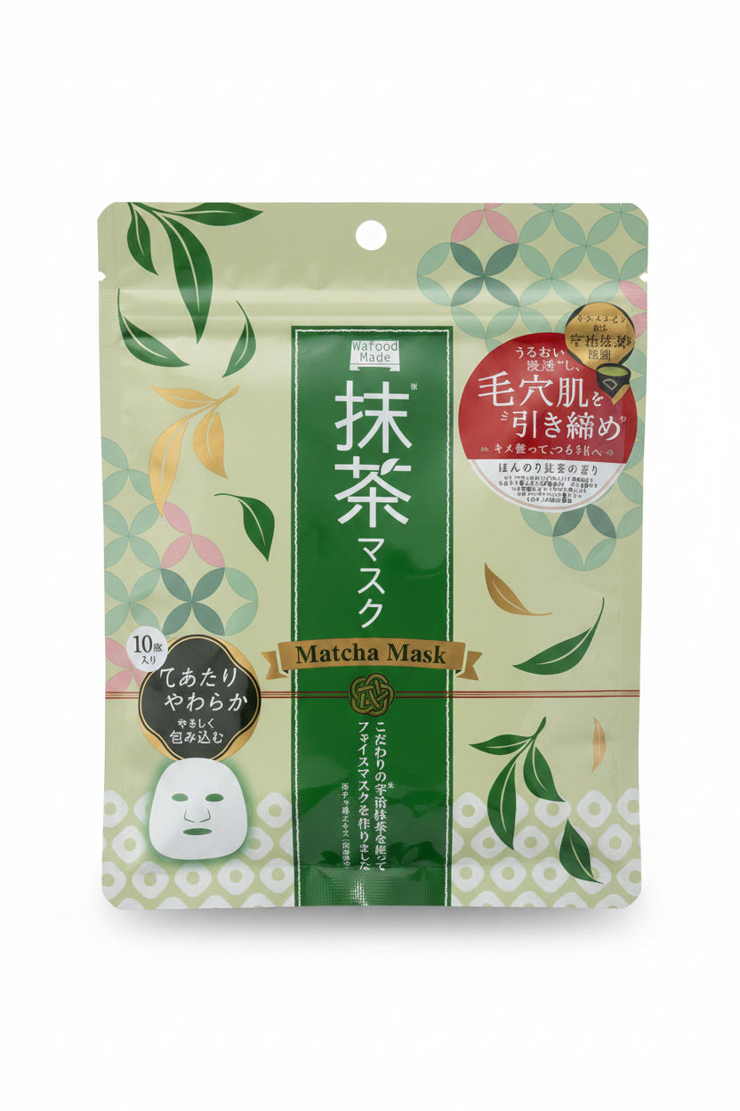 Wafood Made Uji Matcha Mask N – Pore & Hydration Care – 10 Sheets