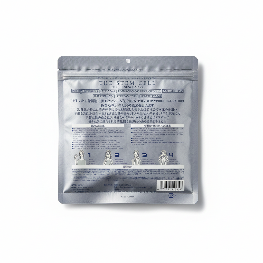 The stem cell package on a white background